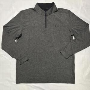 Under Armour HeatGear Golf 1/4 Zip  Polo Shirt XL Gray